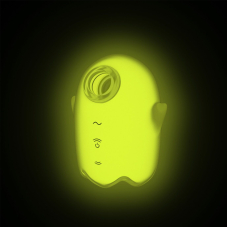 Вакуумный клиторальный стимулятор – Satisfyer Glowing Ghost Yellow – светится в темноте
