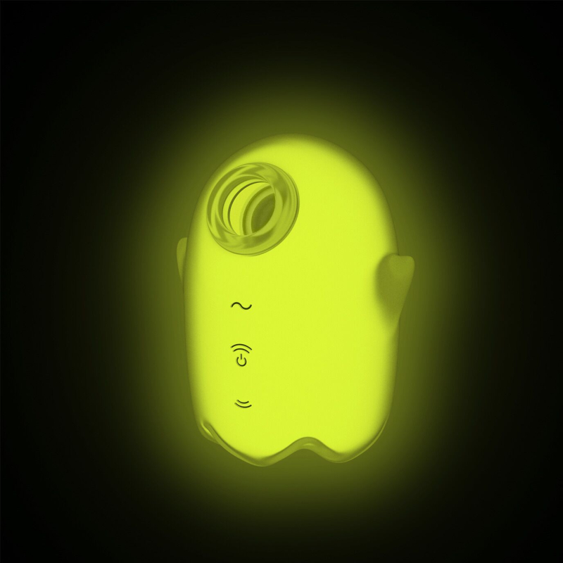 Вакуумный клиторальный стимулятор – Satisfyer Glowing Ghost Yellow – светится в темноте