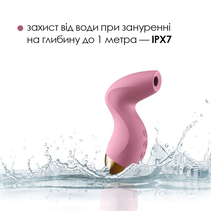 Вакуумный клиторальный стимулятор – Svakom Pulse Pure Pale Pink – 5 режимов × 5 уровней интенсивности