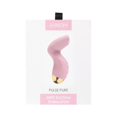 Вакуумный клиторальный стимулятор – Svakom Pulse Pure Pale Pink – 5 режимов × 5 уровней интенсивности