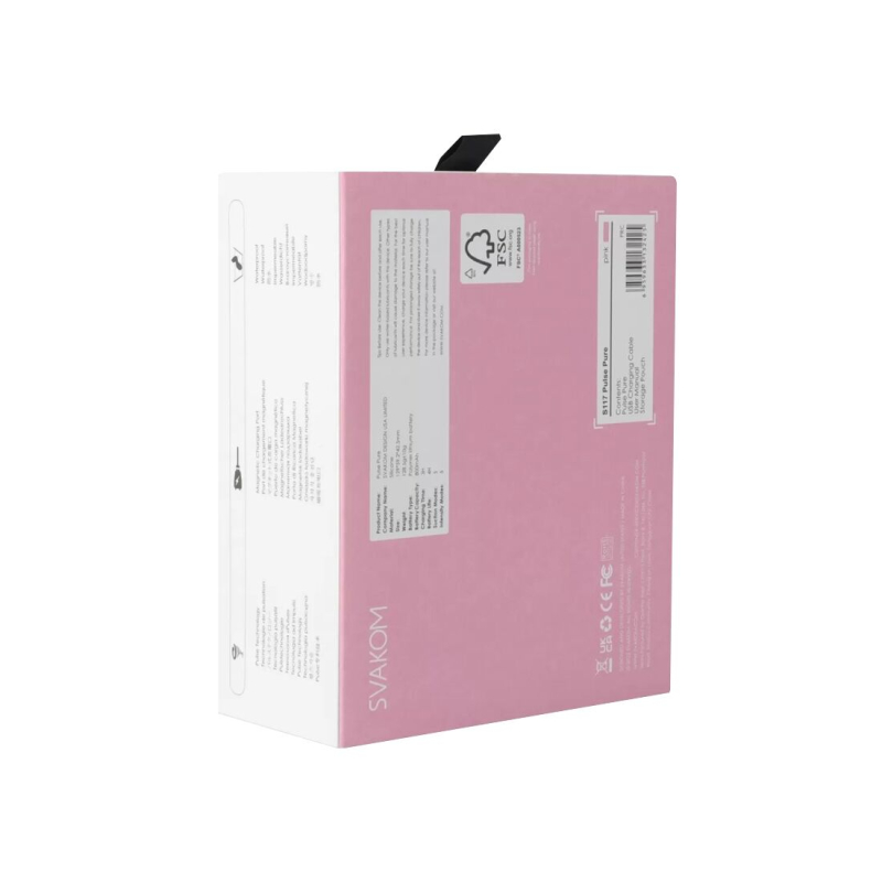 Вакуумный клиторальный стимулятор – Svakom Pulse Pure Pale Pink – 5 режимов × 5 уровней интенсивности