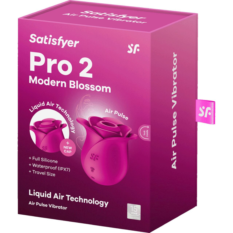 Вакуумний стимулятор "троянда" – Satisfyer Pro 2 Modern Blossom – 11 режимів, 2 насадки