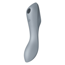 Вакуумний стимулятор з вібрацією 3в1 – Satisfyer Curvy Trinity 3 BlueGrey – 12 режимів вібрації, 11 рівнів вакууму