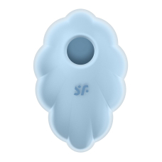 Вакуумний стимулятор з вібрацієюр – Satisfyer Cloud Dancer Blue – 12 вібро + 11 вакуумних режимів