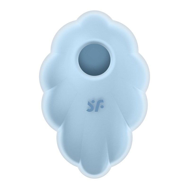 Вакуумний стимулятор з вібрацієюр – Satisfyer Cloud Dancer Blue – 12 вібро + 11 вакуумних режимів