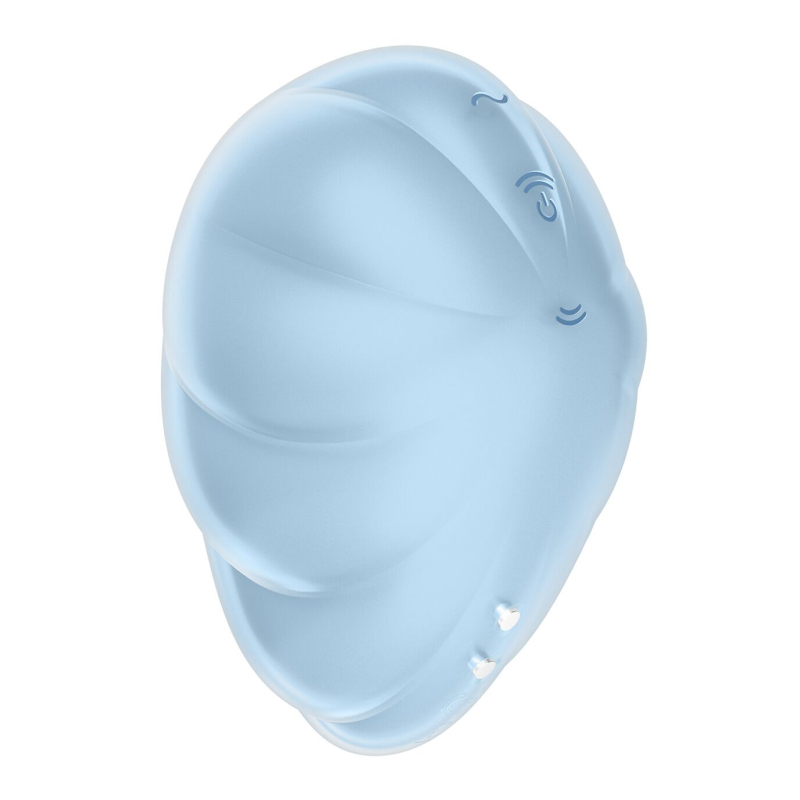 Вакуумний стимулятор з вібрацієюр – Satisfyer Cloud Dancer Blue – 12 вібро + 11 вакуумних режимів