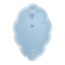 Вакуумний стимулятор з вібрацієюр – Satisfyer Cloud Dancer Blue – 12 вібро + 11 вакуумних режимів