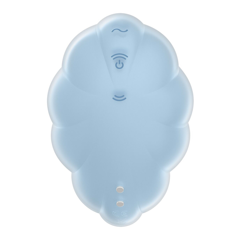 Вакуумний стимулятор з вібрацієюр – Satisfyer Cloud Dancer Blue – 12 вібро + 11 вакуумних режимів