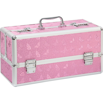 Большой кейс для хранения секс-игрушек BMS Factory Large Lokable Vibrator Case Pink, кодовый замок