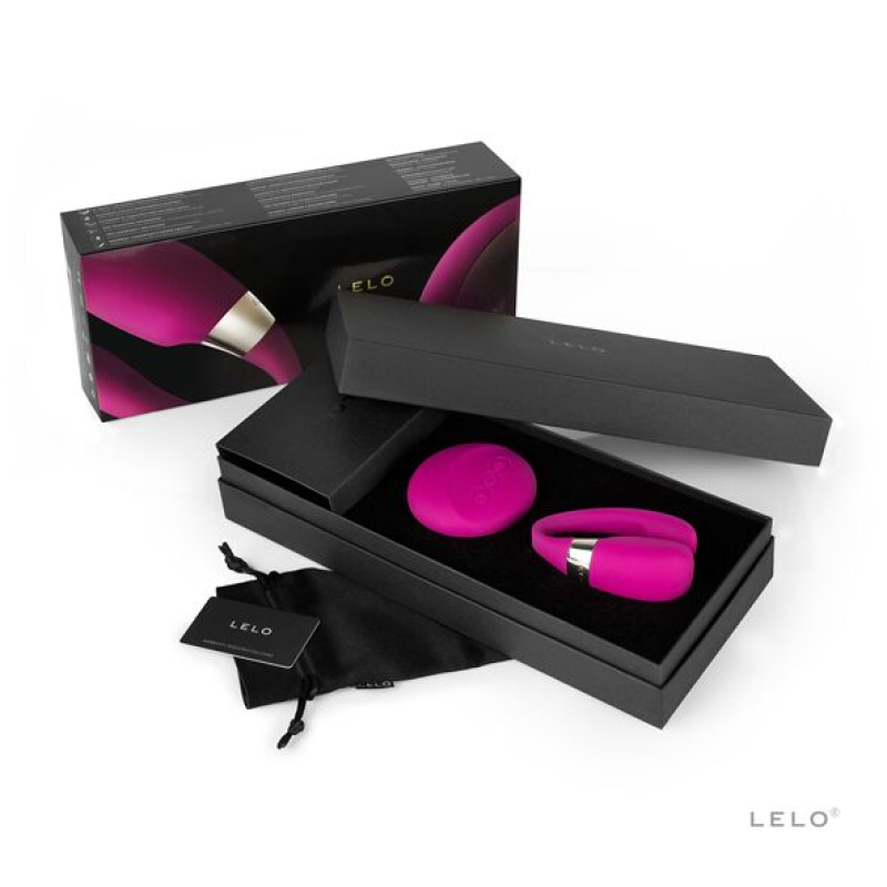 Вибратор для пар – LELO Tiani 3 Cerise – 2 мотора, пульт, гибкий корпус, 8 режимов