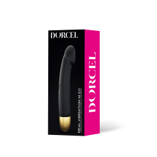 Вібратор для точки G – Dorcel Real Vibration M Gold 2.0 – довжина 22 см, 3 швидкості та 10 варіантів ритму