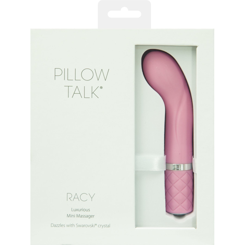 Вибратор для точки G – Pillow Talk Racy Pink с кристаллом Swarovski – гибкий корпус, подарочная упаковка