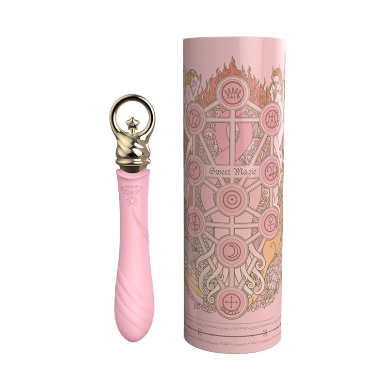 Вібратор для точки G з підігрівом до 42° – Zalo Sweet Magic Courage Fairy Pink – 8 режимів вібрації, довжина 14 см