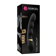 Вибратор – Dorcel Too Much Rechargeable Black – 3 мотора, гибкий, ультрастимуляция