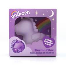Вібратор-єдиноріжка з пульсацією для клітора Unihorn Karma Lilac, бузкового кольору