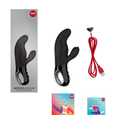 Вибратор-кролик – Fun Factory MISS BI Black – 6 скоростей + 6 режимов