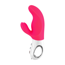 Вібратор-кролик – Fun Factory MISS BI Pink/White, 2 незалежні мотори, діаметр 4.2 см