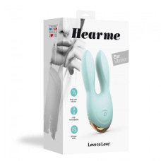 Вібратор-кролик – Love To Love Hear Me Menthe – 2 мотори, LED-підсвітка
