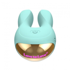 Вібратор-кролик – Love To Love Hear Me Menthe – 2 мотори, LED-підсвітка