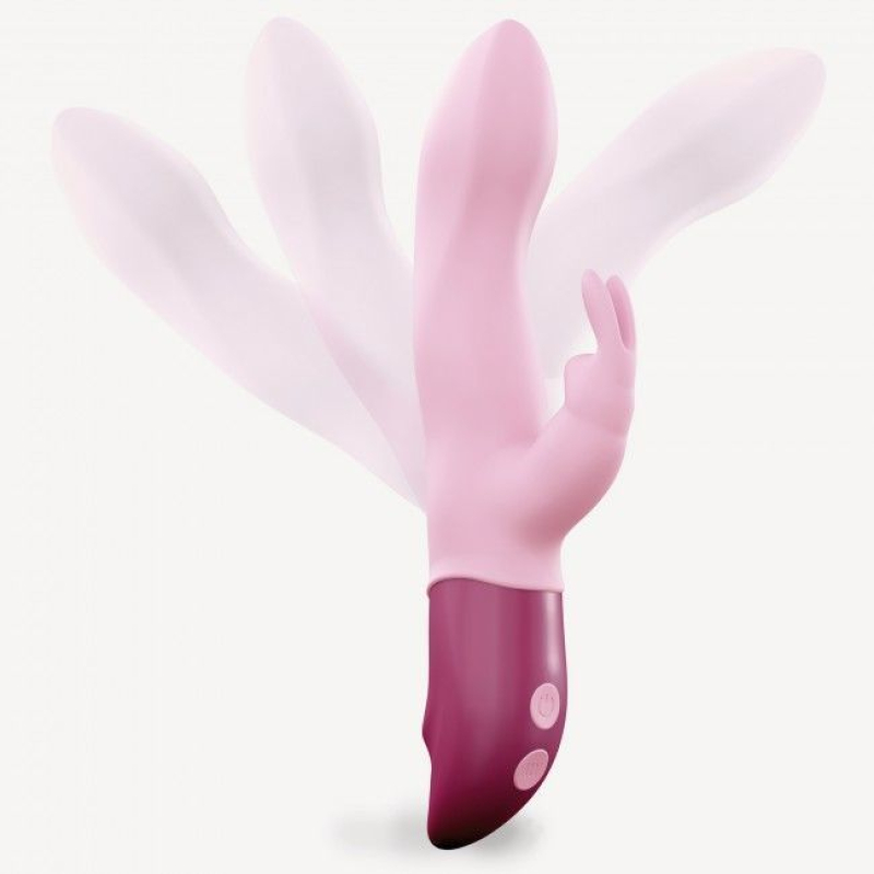 Вібратор-кролик – Love To Love Hello Rabbit Rose – гнучкий стовбур, 2 мотори, 7 режимів