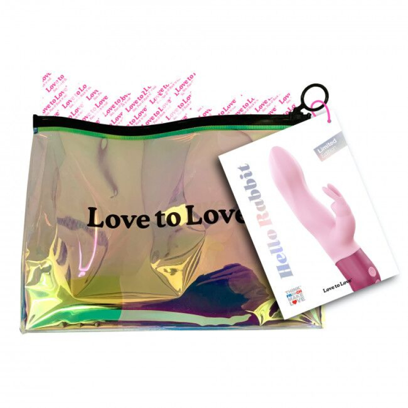 Вібратор-кролик – Love To Love Hello Rabbit Rose – гнучкий стовбур, 2 мотори, 7 режимів