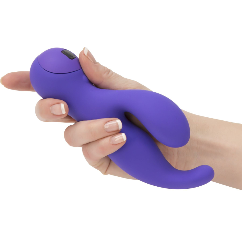 Вибратор-кролик – Touch by SWAN Solo Purple с сенсорным управлением, регулировка вибраций точки G и клитора