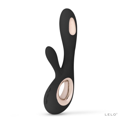 Вибратор-кролик с волнообразными движениями ствола – LELO Soraya Wave Black – 2 мотора, 12 режимов