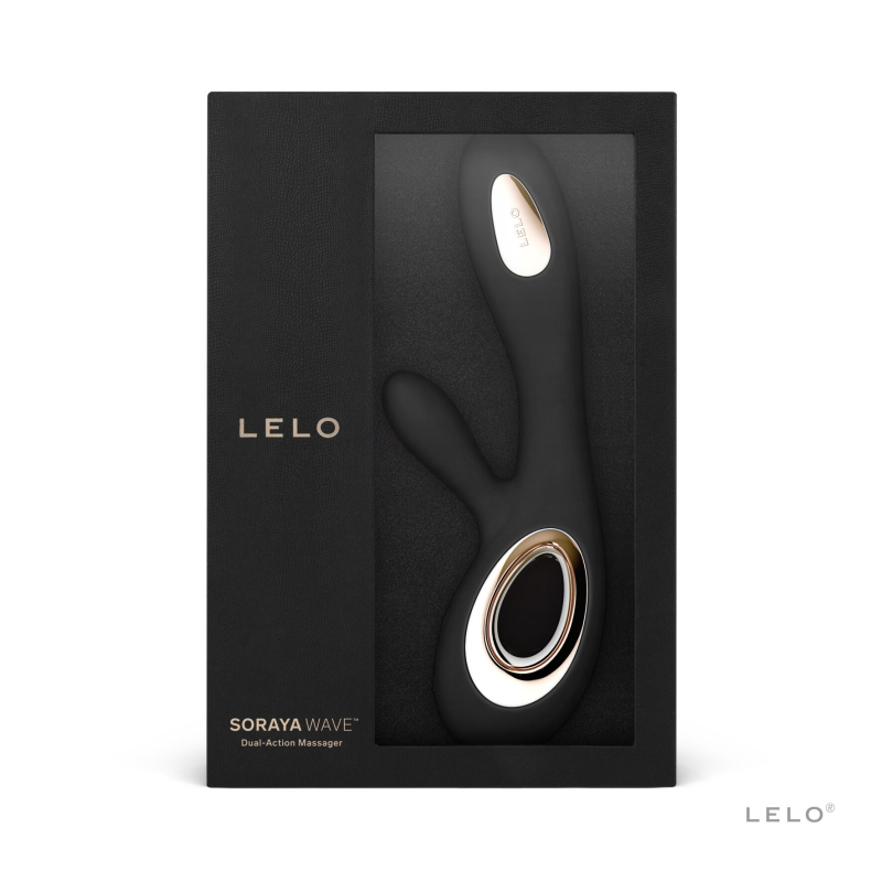 Вибратор-кролик с волнообразными движениями ствола – LELO Soraya Wave Black – 2 мотора, 12 режимов