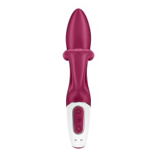 Вібратор-кролик з потрійним відростком – Satisfyer Embrace me Berry – 12 режимів, водозахист