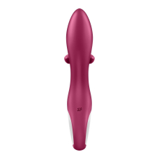 Вибратор-кролик с тройным отростком – Satisfyer Embrace me Berry – 12 режимов, водозащита