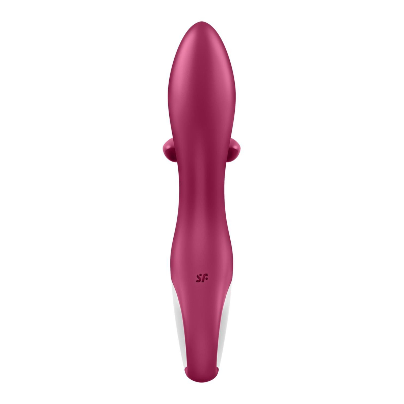 Вибратор-кролик с тройным отростком – Satisfyer Embrace me Berry – 12 режимов, водозащита