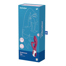 Вибратор-кролик с тройным отростком – Satisfyer Embrace me Berry – 12 режимов, водозащита