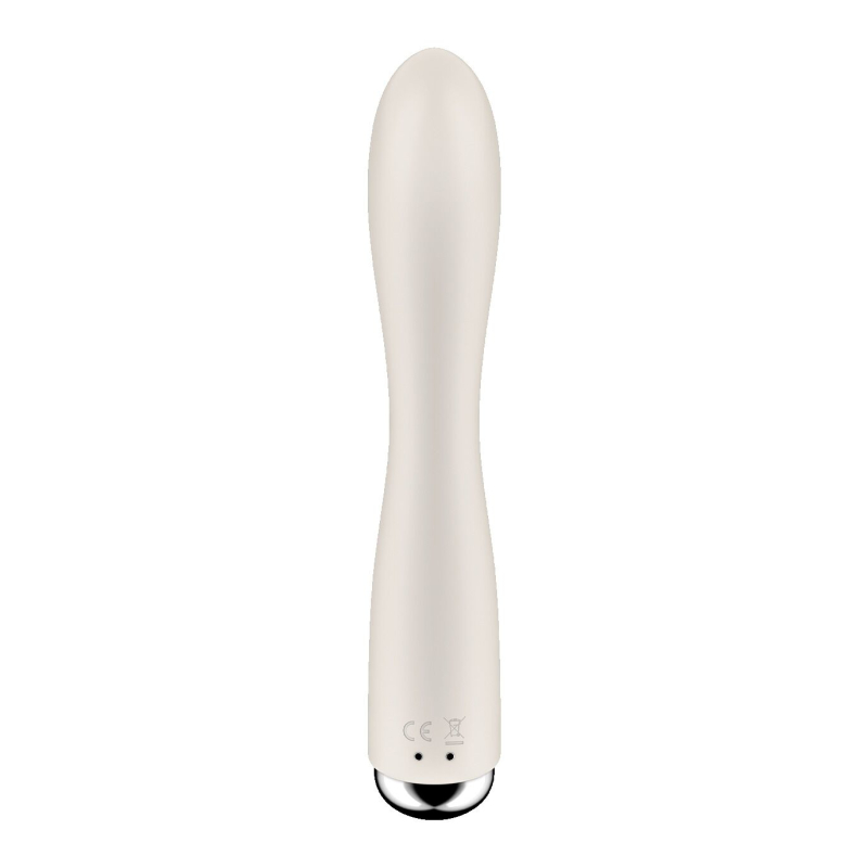 Вібратор-кролик з ротацією – Satisfyer Spinning Rabbit 1 Beige – 3 мотори, обертання + вібрація