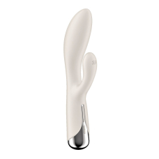 Вібратор-кролик з ротацією – Satisfyer Spinning Rabbit 1 Beige – 3 мотори, обертання + вібрація