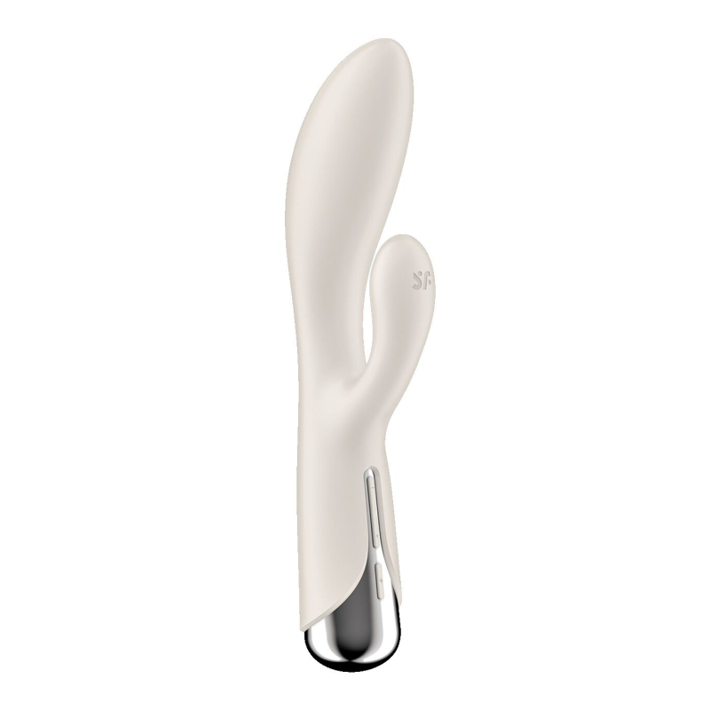 Вібратор-кролик з ротацією – Satisfyer Spinning Rabbit 1 Beige – 3 мотори, обертання + вібрація