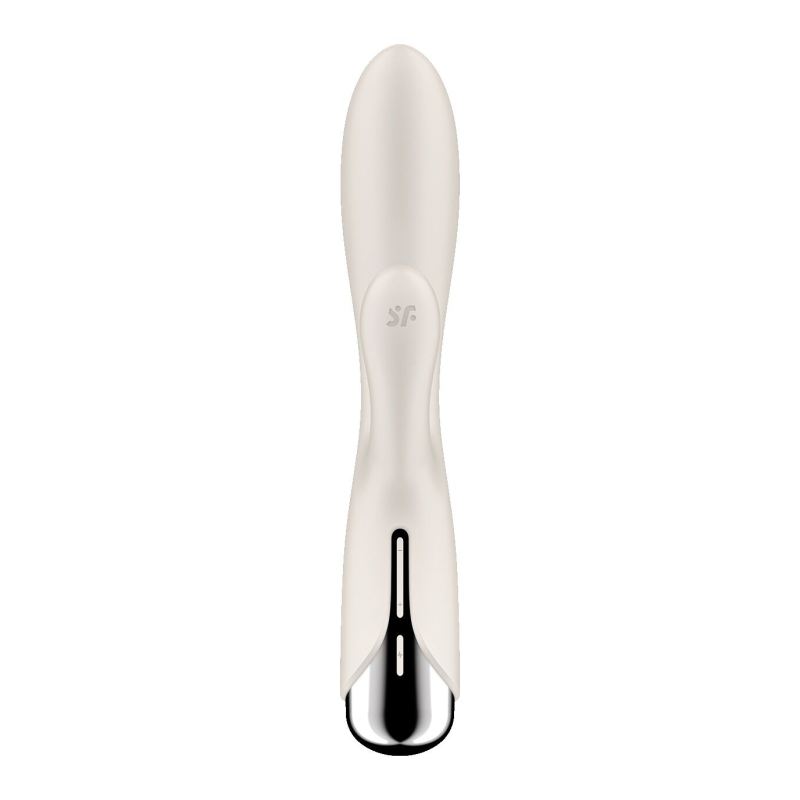 Вібратор-кролик з ротацією – Satisfyer Spinning Rabbit 1 Beige – 3 мотори, обертання + вібрація