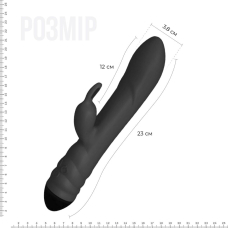 Вібратор-кролик зі спіральним 3D-масажем Adrien Lastic Twister – 3 потужних мотора по 20 режимів на кожний