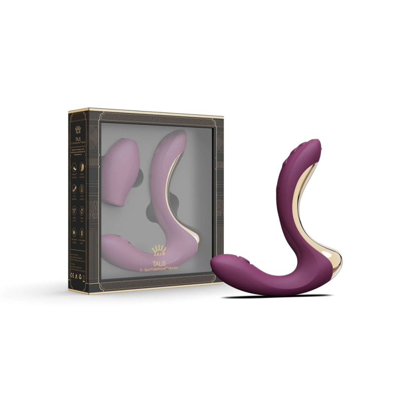 Вібратор-пульсатор з вакуумною насадкою Zalo 2в1 – Talis G-Spot PulseWave Vibrator Velvet Purple