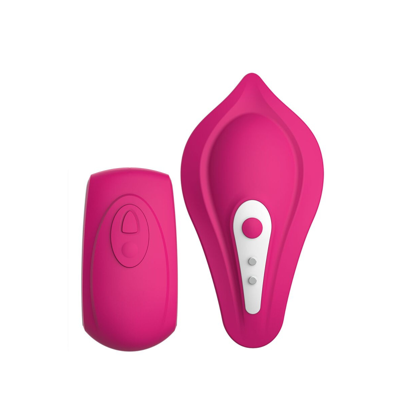 Вібратор у трусики – Liebe Panty Vibe Recargable Cerise, нагрів до 39 °C, пульт + трусики S-M у комплекті