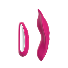 Вібратор у трусики – Liebe Panty Vibe Recargable Cerise, нагрів до 39 °C, пульт + трусики S-M у комплекті