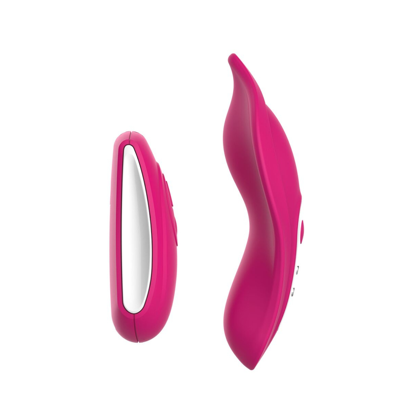 Вібратор у трусики – Liebe Panty Vibe Recargable Cerise, нагрів до 39 °C, пульт + трусики S-M у комплекті