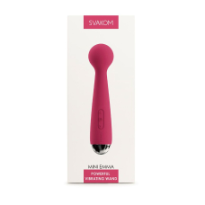 Вибромассажер мини Svakom Mini Emma Plum Red – интеллектуальный режим, 5 вибро-режимов + 5 уровней интенсивности