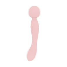 Вибромассажер (ванд) Good Vibes Only SIMI Double-Sided Wand Vibrator Soft Silicone, розового цвета