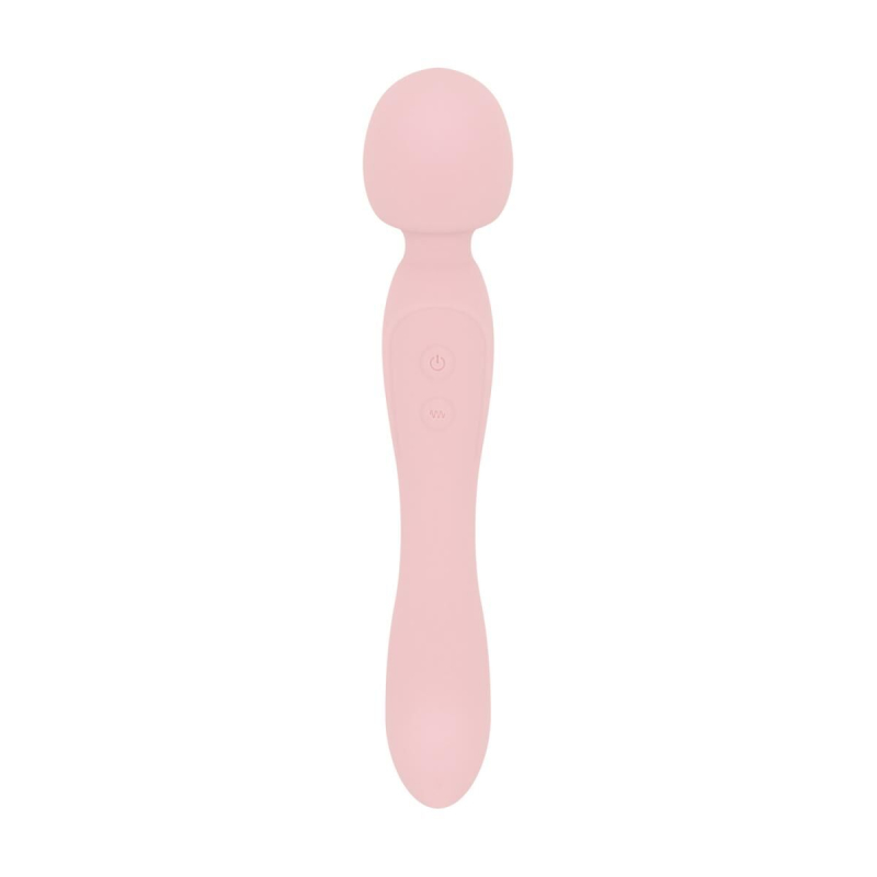 Вибромассажер (ванд) Good Vibes Only SIMI Double-Sided Wand Vibrator Soft Silicone, розового цвета