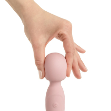 Вибромассажер (ванд) Good Vibes Only SIMI Double-Sided Wand Vibrator Soft Silicone, розового цвета