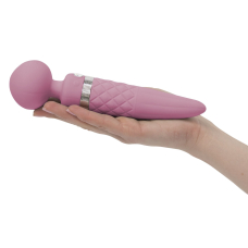 Вібромасажер з підігрівом до 38C – PILLOW TALK Sultry Pink – 2в1 класичний масажер + вібратор з обертовими рухами