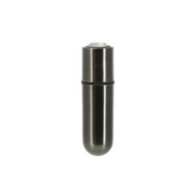 Вібропуля – PowerBullet First-Class Bullet Gun Metal – чохол-брелок, 9 режимів вібрації, дорожній замок