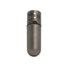 Вібропуля – PowerBullet First-Class Bullet Gun Metal – чохол-брелок, 9 режимів вібрації, дорожній замок