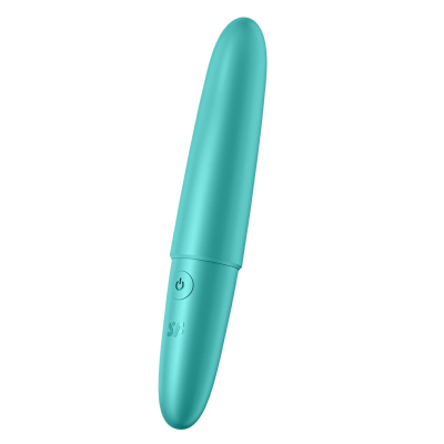 Вібропуля – Satisfyer Ultra Power Bullet 6 Turquoise – тревел формат, 5 режимів інтенсивності, 7 ритмів