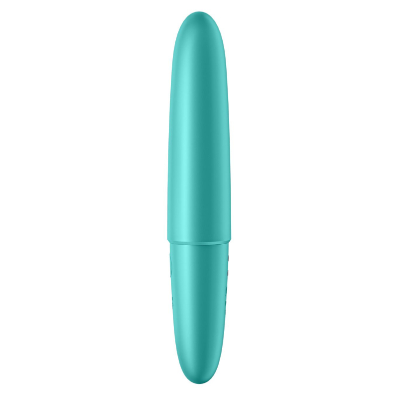 Вібропуля – Satisfyer Ultra Power Bullet 6 Turquoise – тревел формат, 5 режимів інтенсивності, 7 ритмів